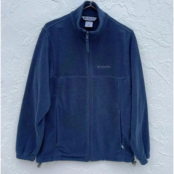 Columbia Mens Sportwear Sttens Mountain Full Zip Fleece Jacket Blue Sz Small - Picture 12 of 12